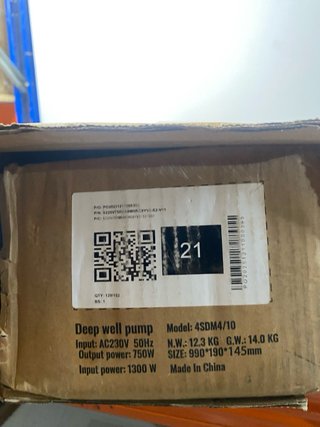: Bomba Pozo Profundo VEVOR 750W 4SDM4/10
