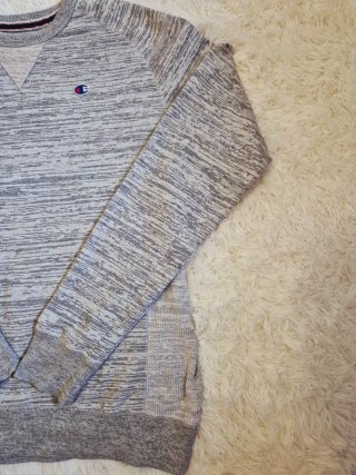 Sudadera Champion Gris y Blanca