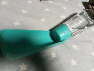 Botella agua paseo perro