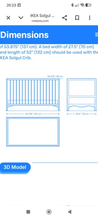 Cambiador y cuna Ikea blanco