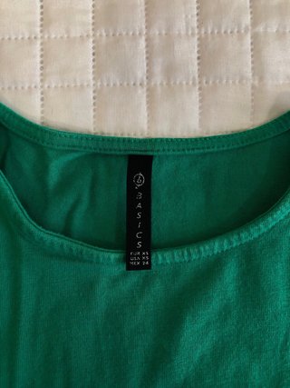 Top Cruzado Verde Stradivarius Talla XS