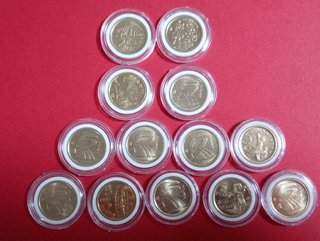 Colección 13 Monedas 5 Pesetas 1989 al 2001