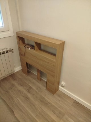 Cabecero de madera para cama 90