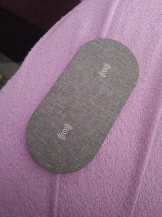 Cargador Inalámbrico Doble Gris
