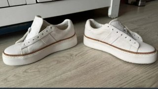 Zapatillas Massimo Dutti Piel Blancas