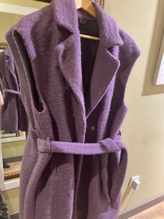 Chaleco violeta lana CORTEFIEL