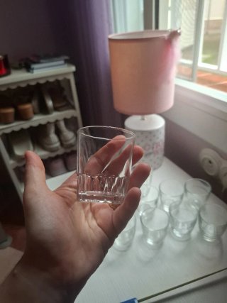 Lote 10 Vasos Cortado Vintage