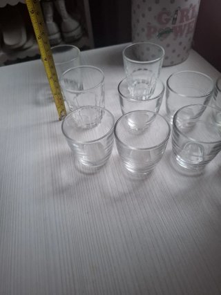 Lote 10 Vasos Cortado Vintage