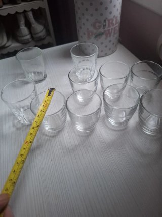 Lote 10 Vasos Cortado Vintage