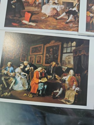 Lote 9 Postales William Hogarth