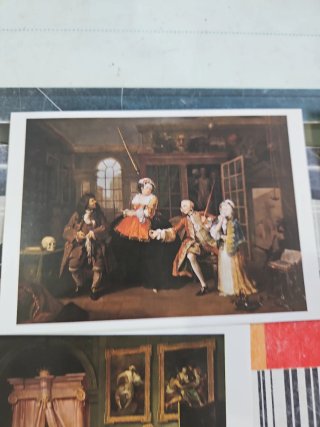 Lote 9 Postales William Hogarth