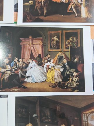 Lote 9 Postales William Hogarth