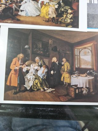 Lote 9 Postales William Hogarth