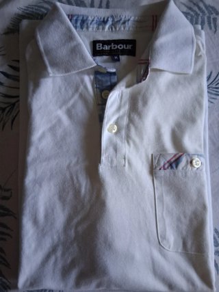 Polo Barbour Blanco Talla M