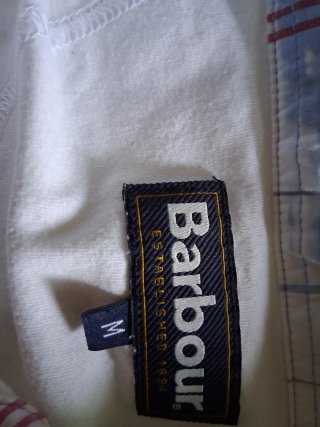 Polo Barbour Blanco Talla M
