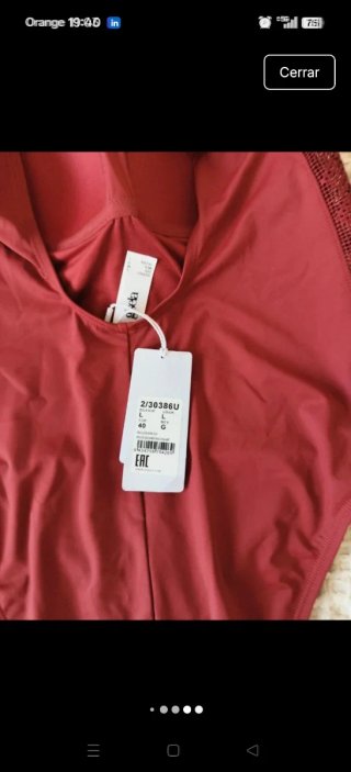 Bañador Gisela Rojo con Detalles