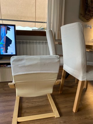 Sillón Poäng infantil madera y tela