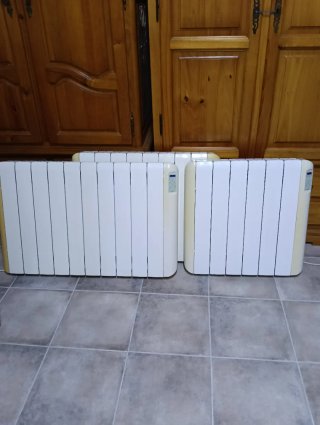 3 Radiadores Bajo Consumo Calor Azul