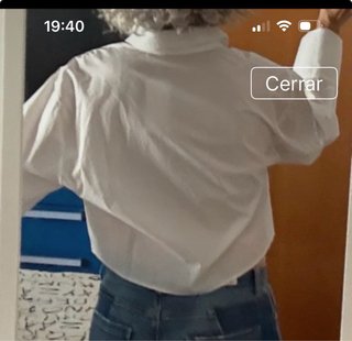 Camisa corta MNG blanca manga larga