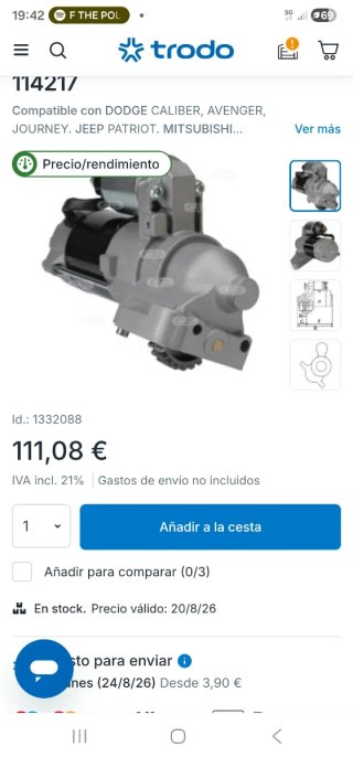 Motor Arranque Cargo 114217