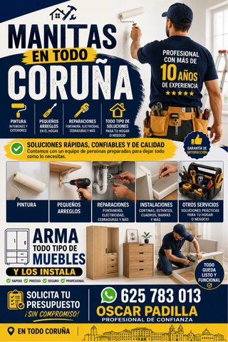 Manitas a domicilio en coruña servicio profesional