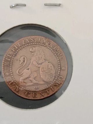 2 Monedas de 1 Céntimo 1870
