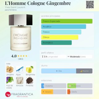 Yves Saint Laurent L'Homme Cologne Gingembre