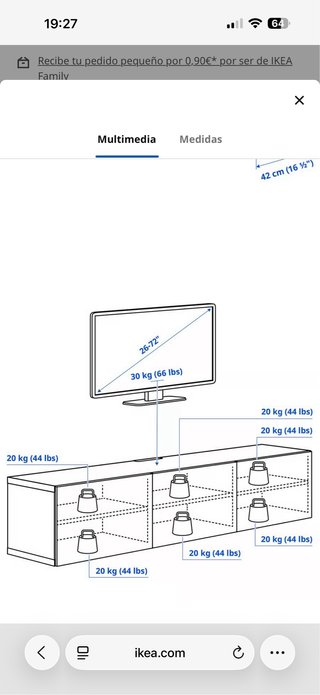Mueble de comedor blanco