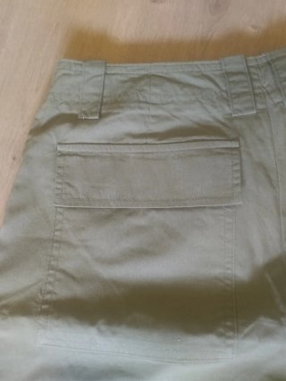 Pantalones Cargo Zara Talla S Verde Caqui