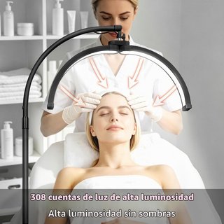 Lámpara LED de pie media Luna salones de belleza