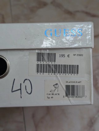 Sandalias Guess Tacón Negro 12cm