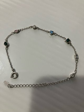 Bracciale donna con pietre colorate di bigiotteria