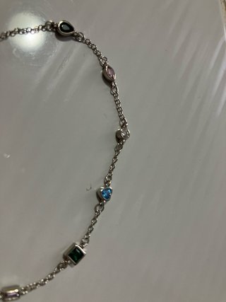 Bracciale donna con pietre colorate di bigiotteria