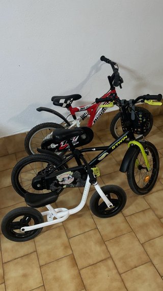 Lote 3 bicicletas Niños/Niñas