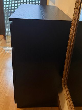 Cómoda Ikea 5 cajones madera oscura