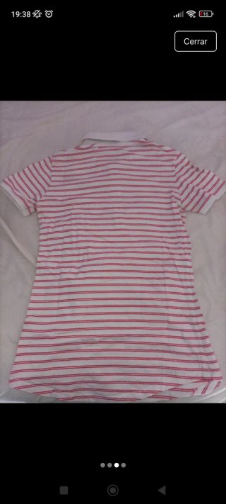 Polo Nike Rayas Rojas y Blancas