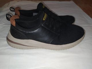 Zapatillas Skechers Hombre Negras Beige