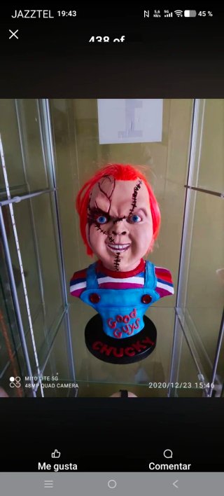 Busto Chucky Good Guys 50 cm.hecho a mano