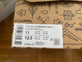 Zapatillas Nike Pegasus Trail 5 ReactX Negro/Blanc