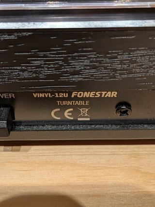 Tocadiscos Fonestar VINYL-12U Negro/Plata