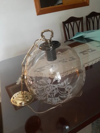 Globo de cristal decorado
