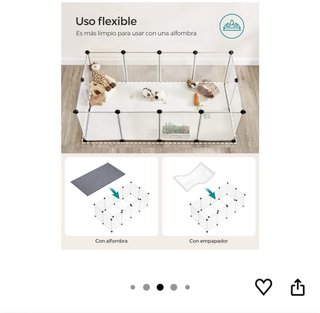 Valla para Mascotas Negra y Transparente