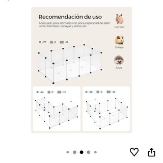 Valla para Mascotas Negra y Transparente
