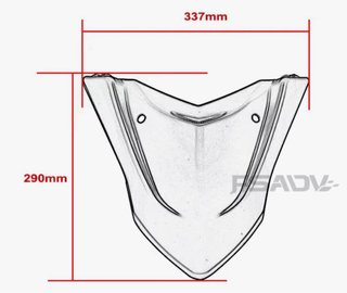 Extensión guardabarros pico de pato Tenere