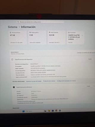 Portátil Asus ROG Strix G17