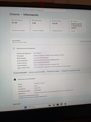 Portátil Asus ROG Strix G17