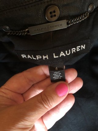 Abrigo Biker Ralph Lauren Negro
