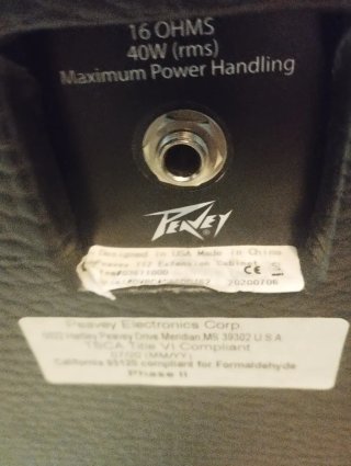 Ampli Peavey Classic 30 Cabezal y Pantalla
