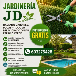 JARDINERÍA JD | Jardines, Podas y Mantenimiento