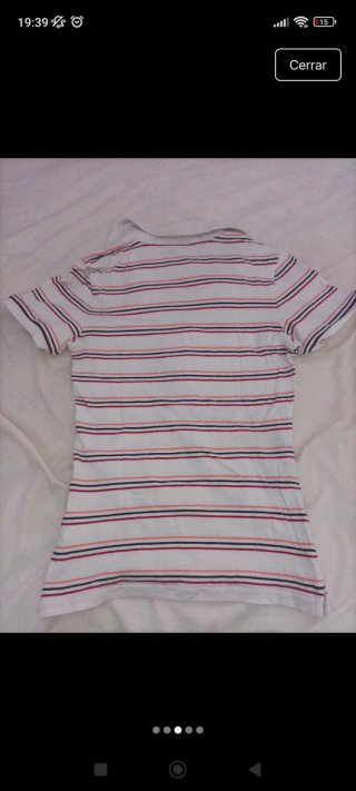 Polo Adidas Rayas Manga Corta